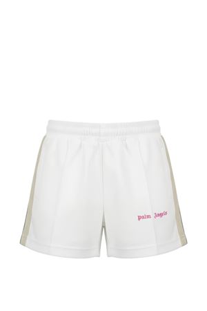 side-stripe logo-detail shorts PALM ANGELS KIDS | PGCL001S26FAB001002